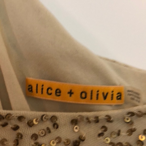 Off the shoulder Alice + Olivia sequence dress - Picture 3 of 3